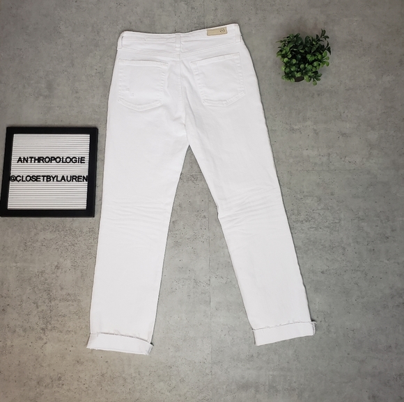 Anthropologie AG White High Rise Cropped Jeans - Picture 2 of 12